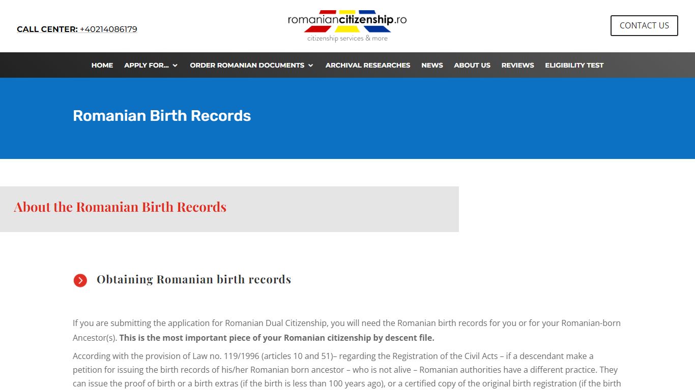 Romanian Birth Records Vital Records