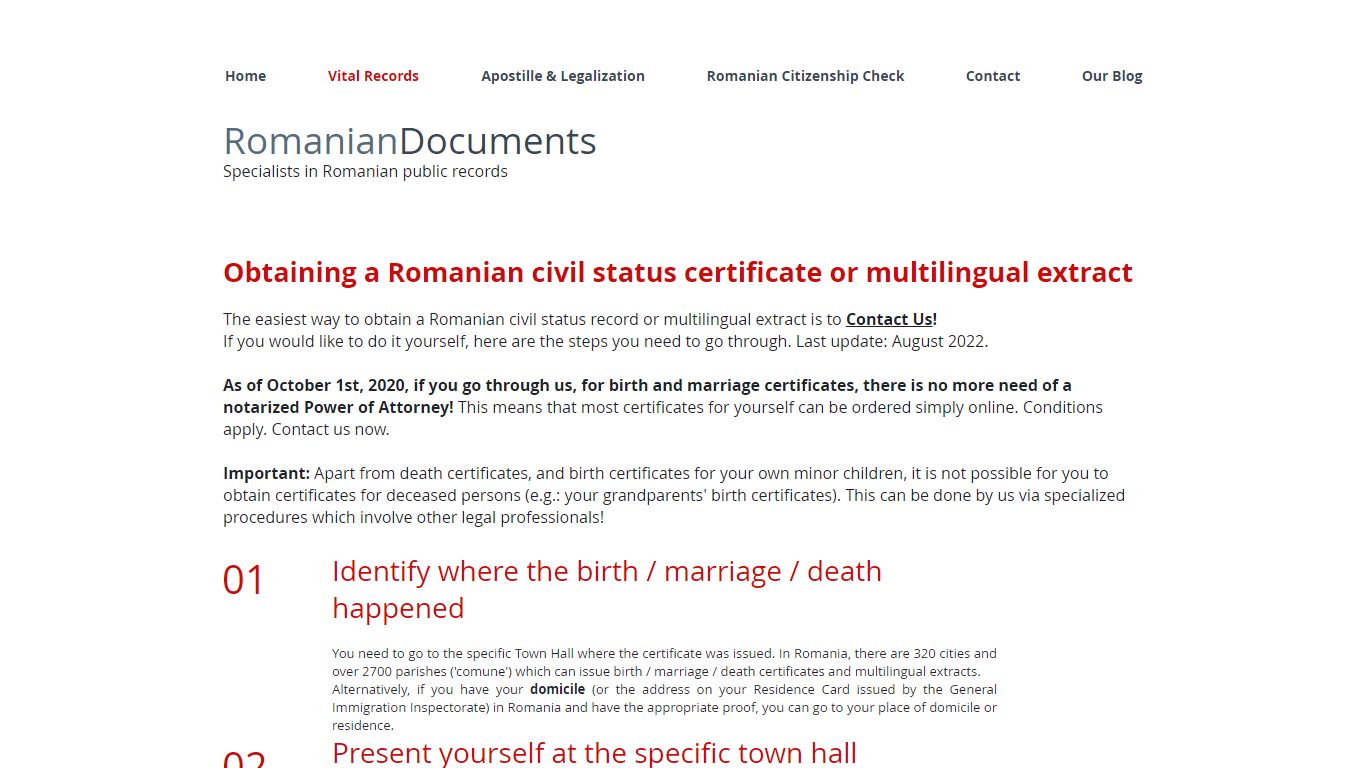 Civil status records, Romanian birth marriage and death ...